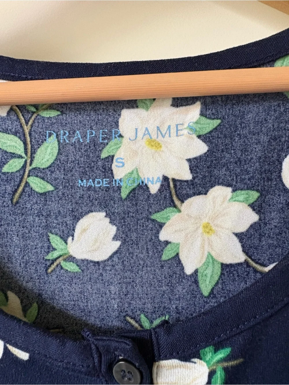 Draper James Navy Magnolia Print Pajama Set Size S